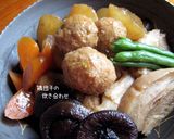 じゅんわり癒し系【鶏だんごの炊き合わせ】作り方11写真