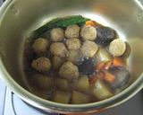 じゅんわり癒し系【鶏だんごの炊き合わせ】作り方10写真