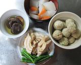 じゅんわり癒し系【鶏だんごの炊き合わせ】作り方6写真