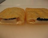 のり佃煮で◎油揚げと餅のカリットロ〜焼き作り方4写真