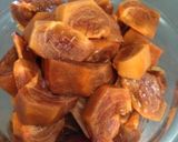 バターと砂糖で柿のキャラメリゼ作り方1写真