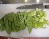 ♪　～ベーコンと青菜のスープ～　♪青梗菜作り方1写真