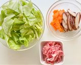 豚肉と春キャベツの中華風豆乳スープ作り方1写真