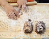 ＨBで生地作り♪チョコナッツフランスパン作り方14写真