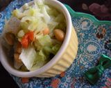 市販大豆五目煮でキャベツビーンズサラダ作り方3写真