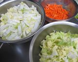 白菜と豚ひき肉のマーボー風作り方1写真
