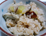 さつまいも＆きのこたっぷり炊き込みご飯作り方6写真