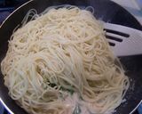 まろやか~イカの塩辛クリームパスタ作り方5写真