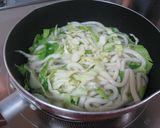 早うま♡おかかとチーズの焼きうどん作り方1写真