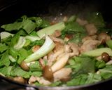 【豚バラ肉とちんげん菜中華風炊き込み飯】作り方5写真