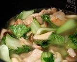 【豚バラ肉とちんげん菜中華風炊き込み飯】作り方8写真