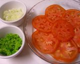 ♪簡単♪　トマトプレート　サラダ作り方1写真