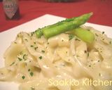 簡単クリームパスタ！シチューの素と牛乳で作り方6写真