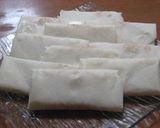 焼き春巻き❤in餅・明太・チーズ作り方5写真