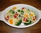 クリスマスカラーな野菜のマヨチーズ焼き♪作り方4写真