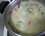 ミルク味噌スープの米粉すいとん作り方9写真
