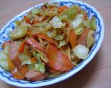 -焼そばトーストღチーズのせ❤-作り方1写真