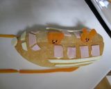 『乗り物④』　立体的な新幹線コッペパン作り方6写真
