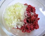 ひき肉ののし焼き❤作り方1写真