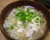 もやしたっぷり味噌汁作り方4写真