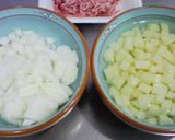 じゃが芋とひき肉のバーベキューソース作り方1写真