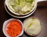 簡単♪味付牛肉とにんにくの芽の野菜炒め☆作り方2写真