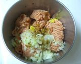 ♪鶏つくねの大根おろしのせ♪作り方1写真