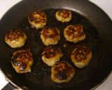 ♪鶏つくねの大根おろしのせ♪作り方5写真