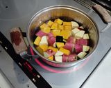カボチャとサツマイモのごまドレサラダ作り方2写真