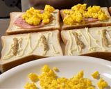ハム卵レタスチーズ サンド作り方5写真