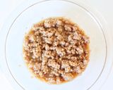 レンジで簡単【レンジ鶏そぼろ】そぼろ丼に作り方3写真