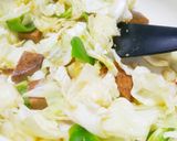 大豆ミートのハンバーグでホイコーロー風!作り方3写真