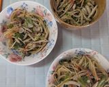 きのこと春キャベツと青ネギの和風パスタ作り方3写真