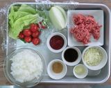 【主食・主菜・副菜】レンジで☆タコライス作り方1写真