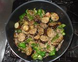 なす味噌炒め♪簡単ピーマンひき肉作り方7写真