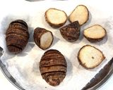皮付き里芋の素揚げ作り方3写真