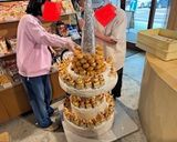 こたつの上のウェディングケーキ作り方7写真