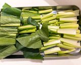 レンジで簡単！小松菜と鶏むね肉の生姜蒸し作り方3写真