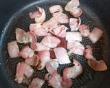 簡単ランチ!ベーコンそら豆クリームパスタ作り方6写真