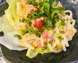 簡単甘辛なトマトとツナのサラダうどん作り方5写真