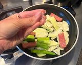 キャベツとハムの炒め物作り方4写真