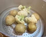 新じゃがとカリフラワーのアイオリソース作り方2写真