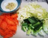 コンソメでなんちゃって八宝菜作り方1写真