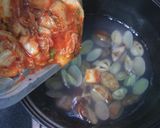 キムチスープあさりだしで作り方4写真