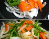春の3色彩り野菜炒め作り方3写真