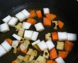 根菜ときのこ入り・豆腐のしょうがあんかけ作り方2写真