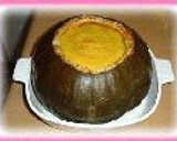 すごくおいしい！まるごとかぼちゃの焼きプリン作り方17写真