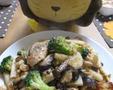シャクシャク！鶏肉とキノコたっぷり炒め♥作り方7写真