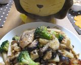 シャクシャク！鶏肉とキノコたっぷり炒め♥作り方7写真