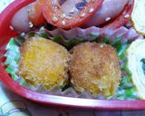 簡単お弁当　かぼちゃにチーズ✿コロッケ作り方4写真